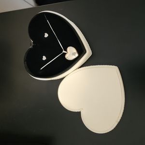 Pandora heart locket and stud earrings (no necklace)